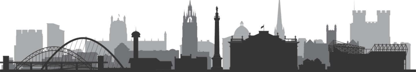 Sunderland and North East skyline silhouette